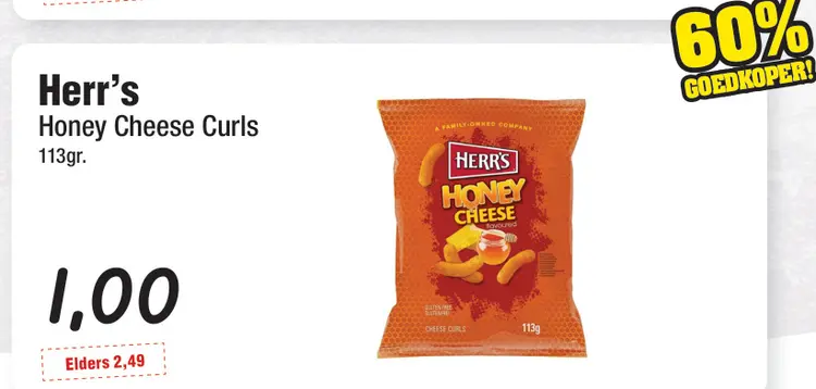 Aanbieding: Honey Cheese Curls