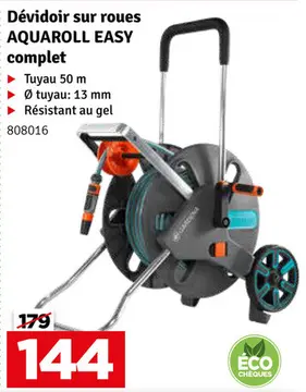 Aanbieding: Dévidoir AquaRoll L Easy complet GARDENA