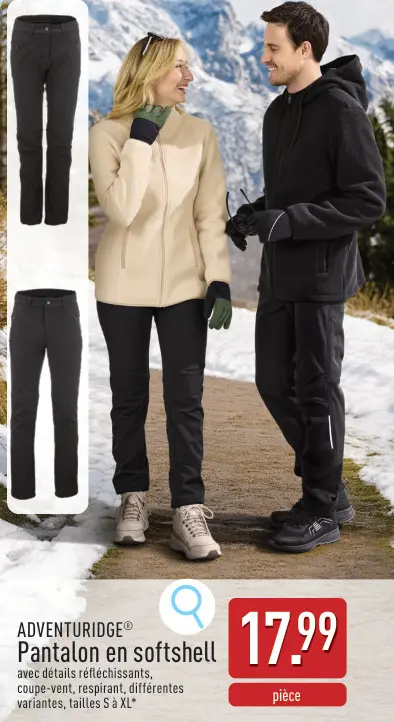 Offre: Pantalon en softshell