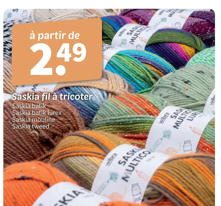 Offre: Saskia fil à tricoter