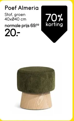 Aanbieding: Poef Almeria