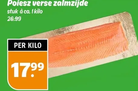 Aanbieding: Poiesz verse zalmzijde