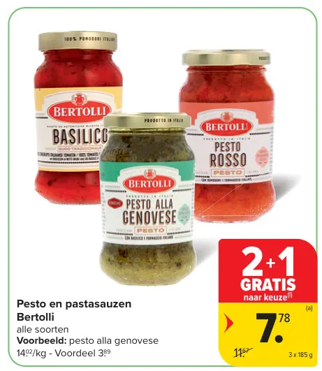Promotie: Pesto en pastasauzen