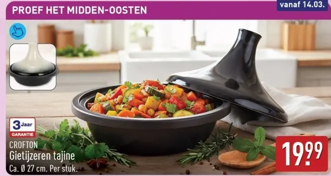 Aanbieding: Gietijzeren tajine