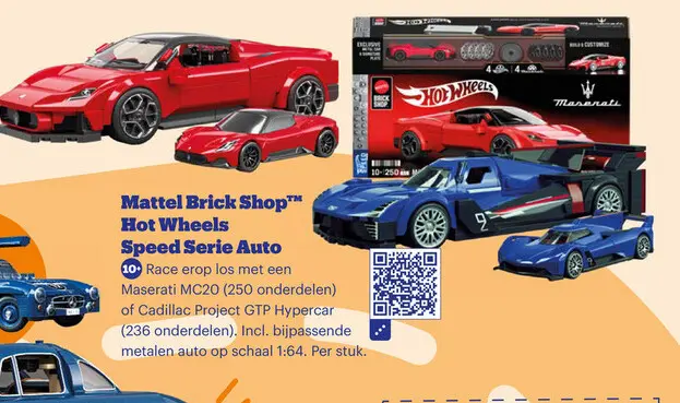 Aanbieding: Mattel Brick Shop™ Hot Wheels Speed Serie Aut