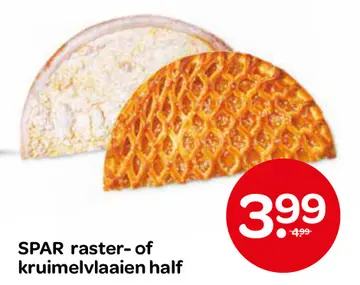 Aanbieding: SPAR raster- of kruimelvlaaien half