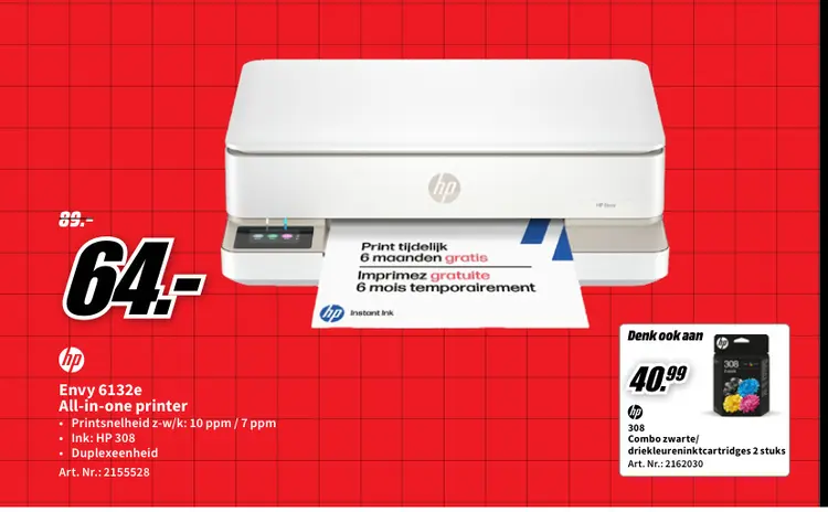 Promotie: Envy 6132e All-in-one printer
