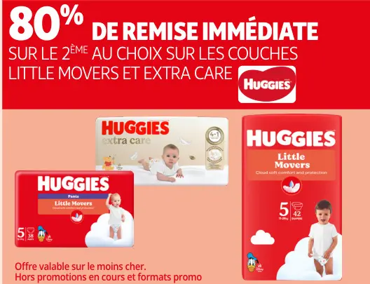 Offre: Couches Little Movers et Extra Care