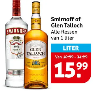 Aanbieding: Smirnoff of Glen Talloch