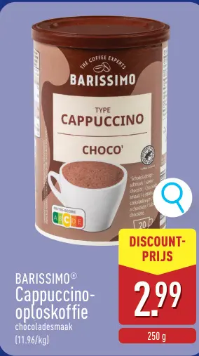Promotie: Cappuccino-oploskoffie