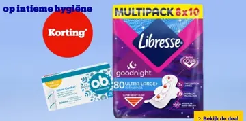 Aanbieding: Libresse Goodnight Ultra Large+ With Wings
