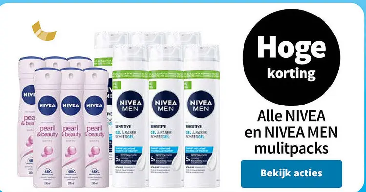 Aanbieding: NIVEA en NIVEA MEN mulitpacks