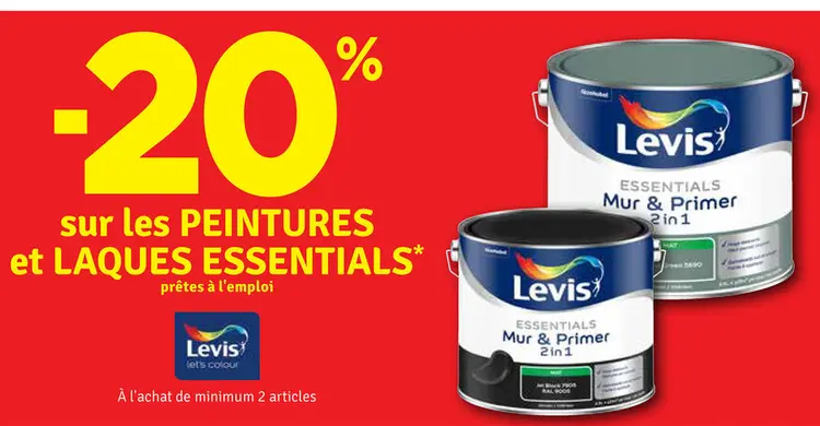 Offre: PEINTURES et LAQUES ESSENTIALS
