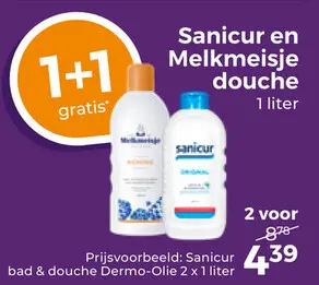 Aanbieding: Sanicur en Melkmeisje douche