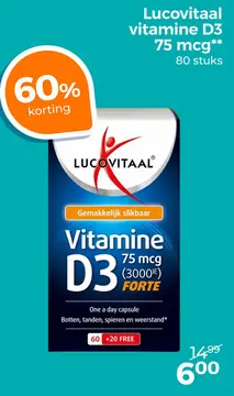 Aanbieding: Lucovitaal vitamine D3