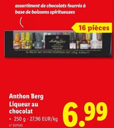 Offre: Liqueur au chocolat