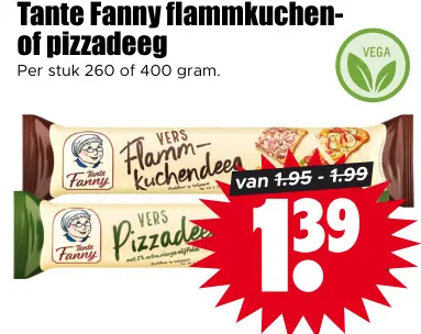 Aanbieding: Flammkuchen- of pizzadeeg