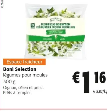 Offre: Boni Selection légumes pour moules