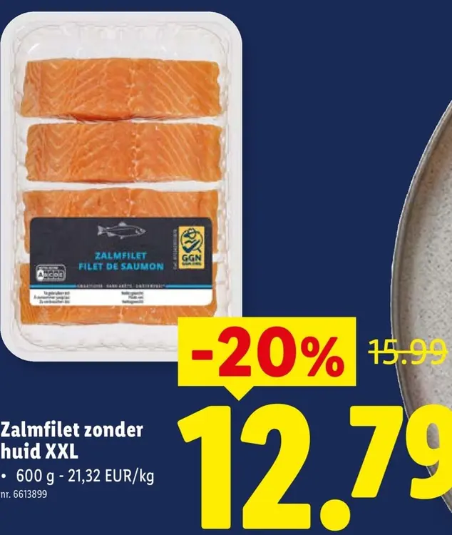 Promotie: Zalmfilet zonder huid XXL