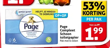Aanbieding: Page Compleet Schoon toiletpapier