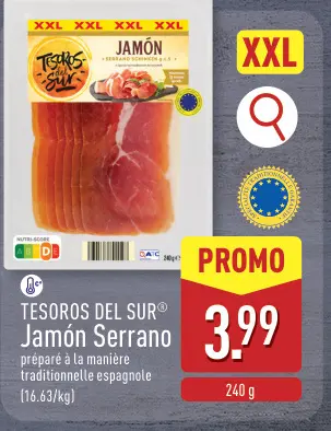 Offre: TESOROS DEL SUR® Jamón Serrano