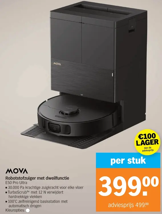 Aanbieding: MOVA Robotstofzuiger met dweilfunctie