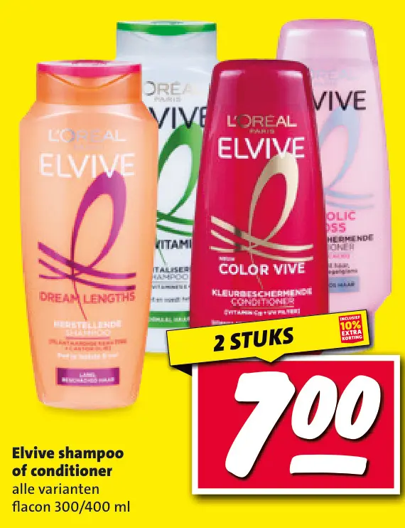 Aanbieding: Elvive shampoo of conditioner