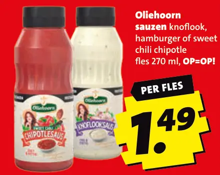 Aanbieding: Oliehoorn sauzen
