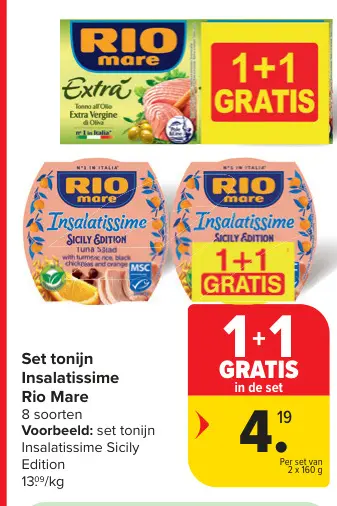 Promotie: Set tonijn Insalatissime