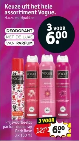 Aanbieding: parfum deospray Dark Rose