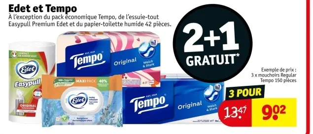 Offre: Mouchoirs Regular