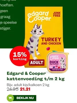 Aanbieding: Edgard & Cooper kattenvoeding