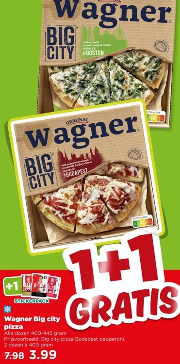 Aanbieding: Wagner Big city pizza