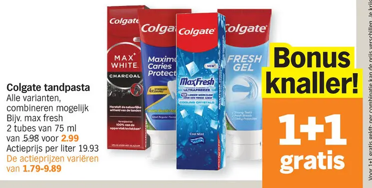 Promotie: Colgate tandpasta