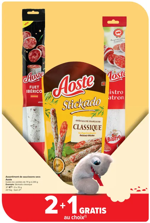 Offre: Assortiment de saucissons secs