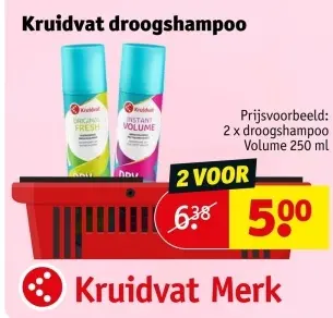 Aanbieding: Kruidvat droogshampoo