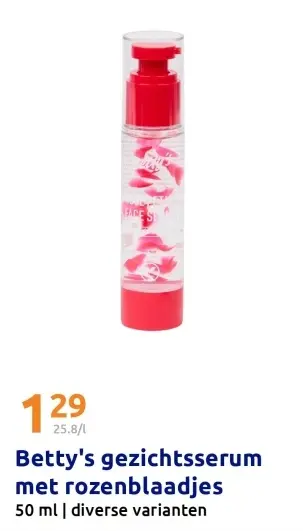 Aanbieding: Betty's gezichtsserum met rozenblaadjes