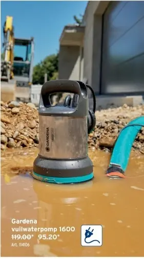 Promotie: vuilwaterpomp 1600