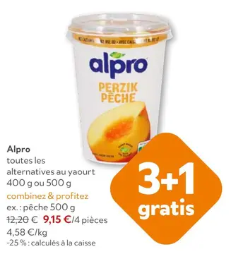 Offre: Alpro alternatives au yaourt