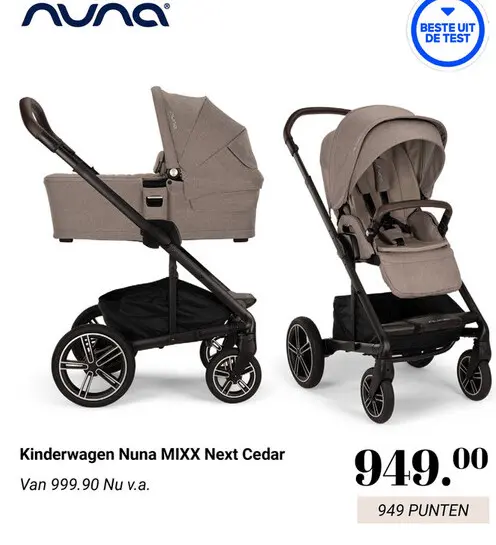 Aanbieding: Kinderwagen Nuna MIXX Next Cedar
