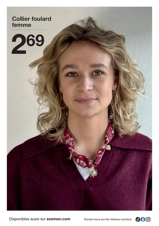 Offre: Collier foulard femme
