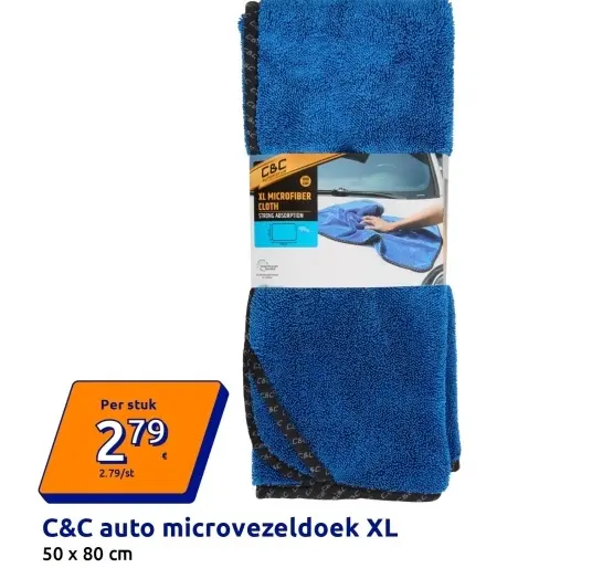 Promotie: auto microvezeldoek XL