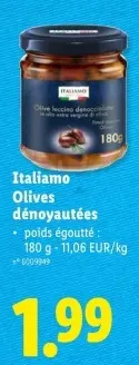 Offre: Italiamo Olives dénoyautées