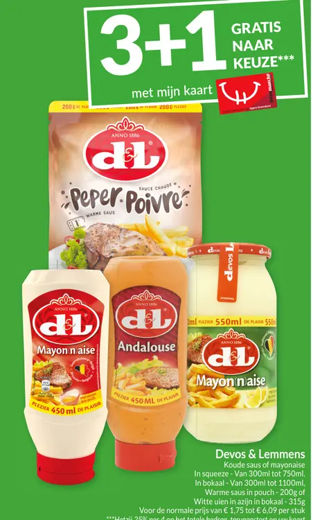 Promotie: Koude saus of mayonaise