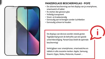 Aanbieding: Panzerglass beschermglas - pgpz