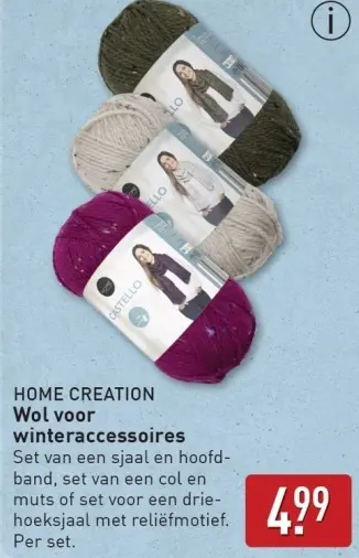 Aanbieding: Wol voor winteraccessoires