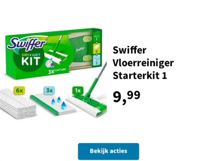 Aanbieding: Swiffer Vloerreiniger Starterkit