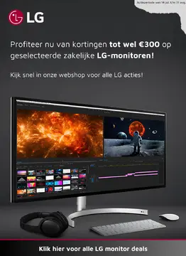 Aanbieding: Geselecteerde zakelijke LG-monitoren