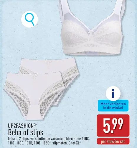 Promotie: Beha of slips