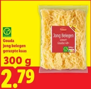 Aanbieding: Gouda jong belegen geraspte kaas